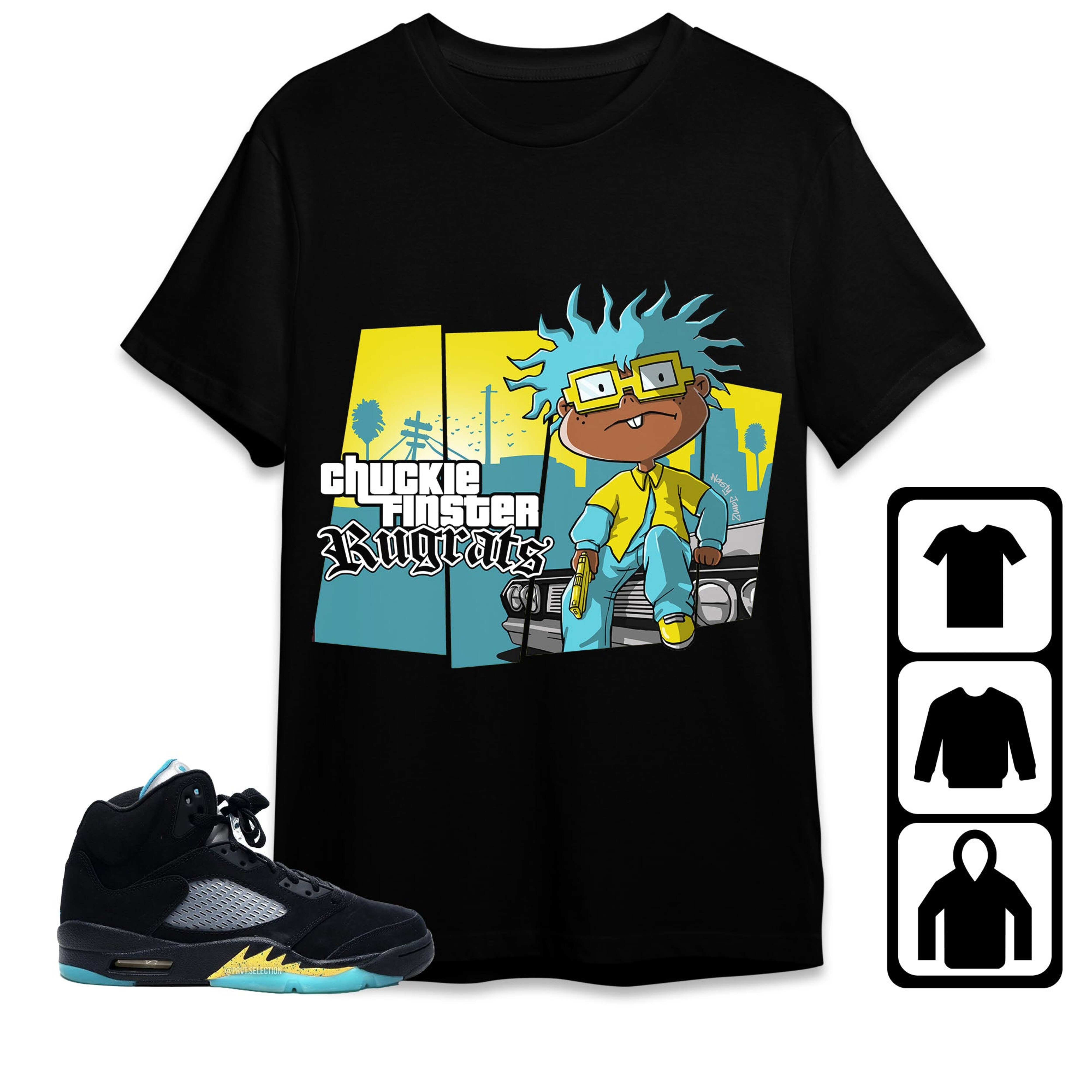 Jordan 5 Aqua Unisex Shirt GTA, Shirt To Match Sneaker