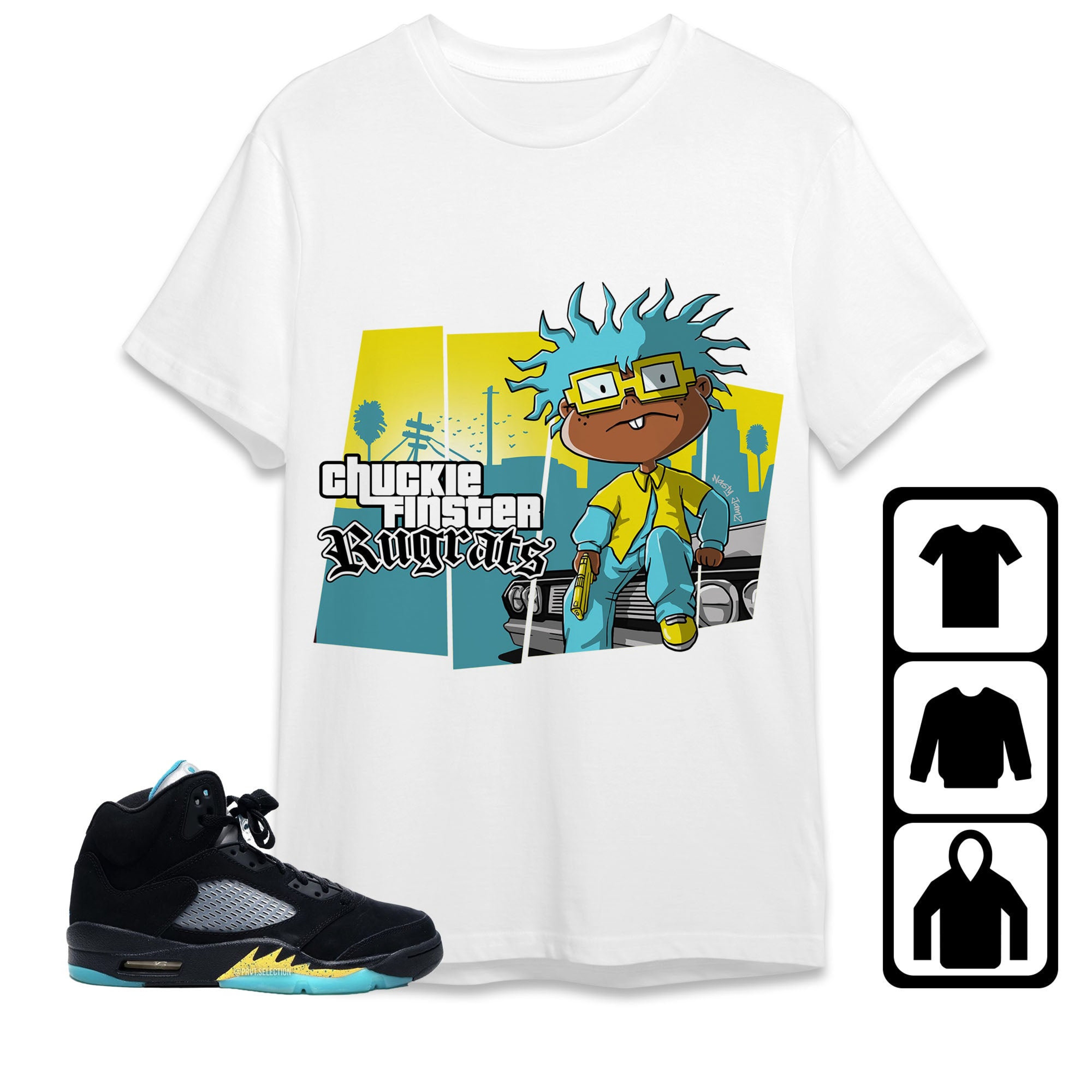 Jordan 5 Aqua Unisex Shirt GTA, Shirt To Match Sneaker