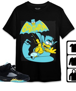 Jordan 5 Aqua Unisex Shirt, Hoodie Sweatshirt Bartman Simpson, Shirt To Match Sneaker