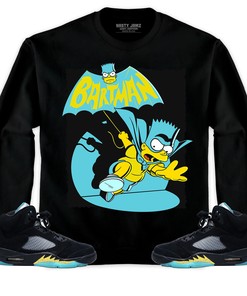Jordan 5 Aqua Unisex Shirt, Hoodie Sweatshirt Bartman Simpson, Shirt To Match Sneaker