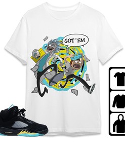Jordan 5 Aqua Unisex Shirt Rick Got Em, Shirt To Match Sneaker