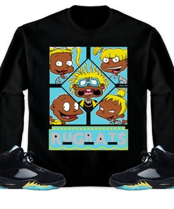 Jordan 5 Aqua Unisex Sweatshirt, Hoodie 90s TV Style, Shirt To Match Sneaker