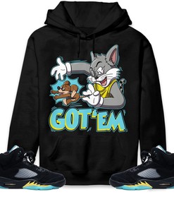 Jordan 5 Aqua Unisex Sweatshirt, Hoodie Got Em Cat And Mouse, Shirt To Match Sneaker