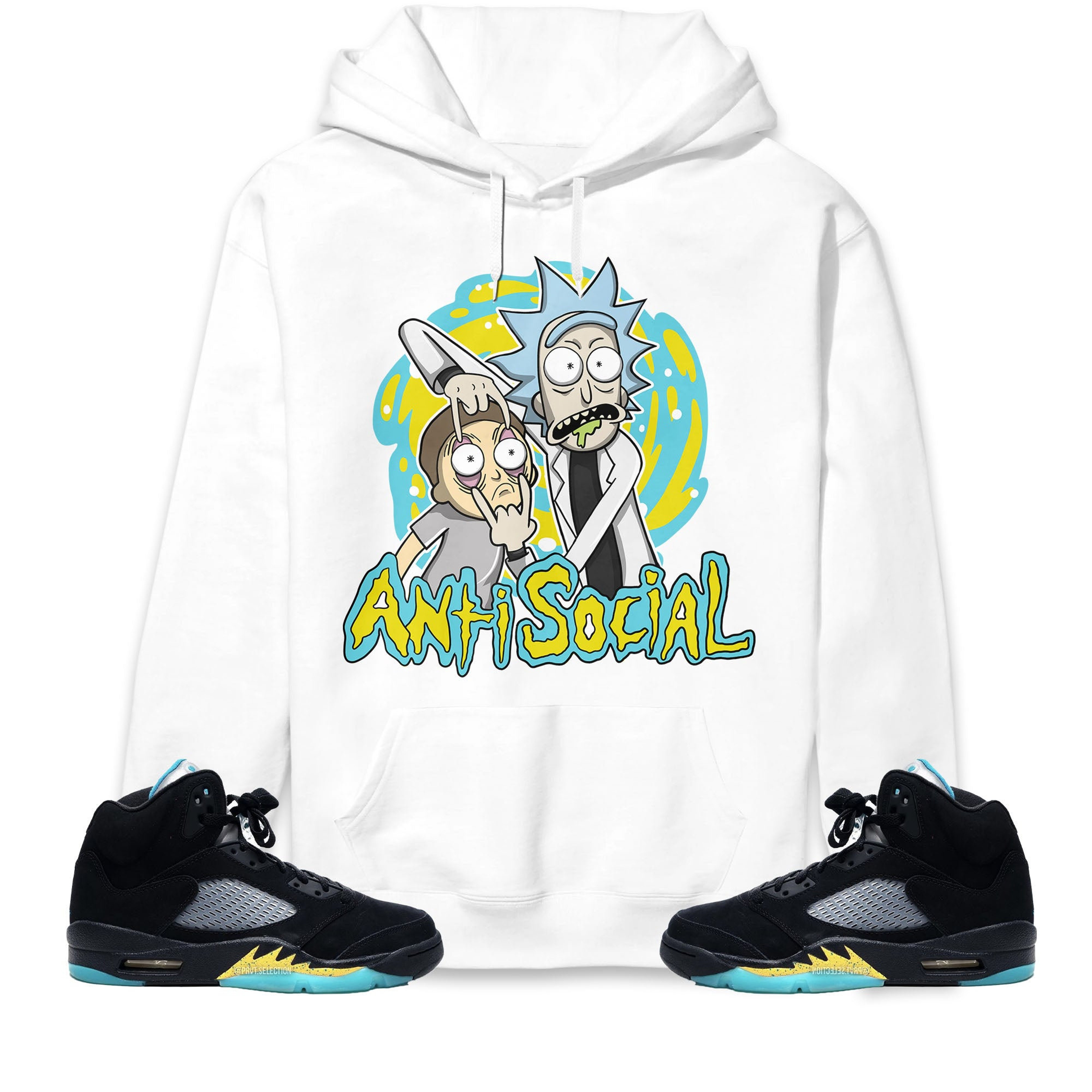 Jordan 5 Aqua Unisex Sweatshirt, Hoodie Rick Anti Social, Shirt To Match Sneaker
