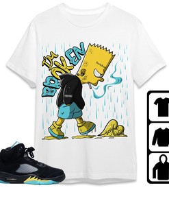 Jordan 5 Aqua Unisex T-Shirt, Im Broken Simpson, Shirt To Match Sneaker