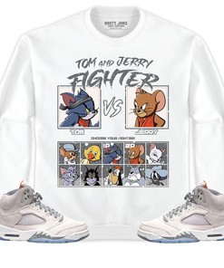 Jordan 5 Craft Unisex Shirt Cat And Mouse Fighter, Shirt To Match Sneaker