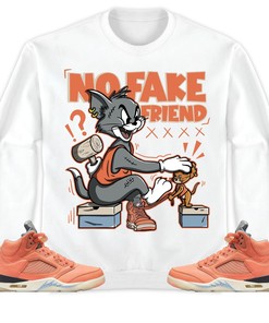 Jordan 5 DJ Khaled Crimson Bliss Unisex Shirt Fake Friend Cat And Mouse, Shirt To Match Sneaker