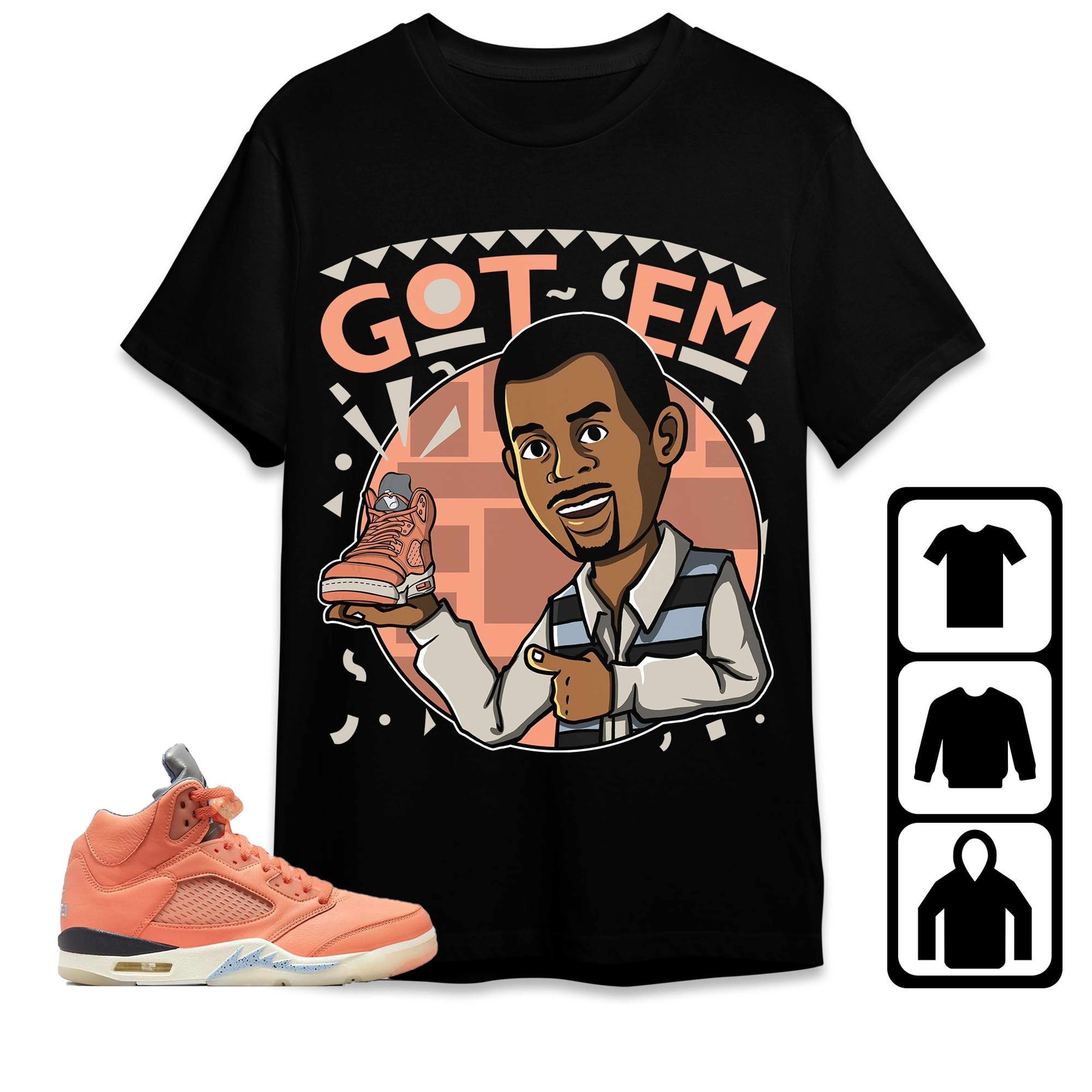 Jordan 5 DJ Khaled Crimson Bliss Unisex Shirt Got Em Martin, Shirt To Match Sneaker