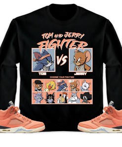 Jordan 5 DJ Khaled Crimson Bliss Unisex Sweatshirt, Hoodie, Cat And Mouse Fighter, Shirt To Match Sneaker