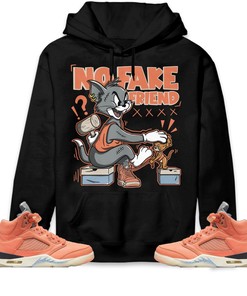 Jordan 5 DJ Khaled Crimson Bliss Unisex Sweatshirt, Hoodie Fake Friend Cat And Mouse, Shirt To Match Sneaker