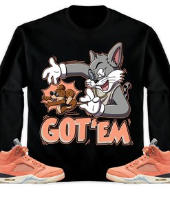 Jordan 5 DJ Khaled Crimson Bliss Unisex Sweatshirt, Hoodie Got Em Cat And Mouse, Shirt To Match Sneaker