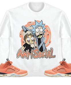 Jordan 5 DJ Khaled Crimson Bliss Unisex Sweatshirt, Hoodie Rick Anti Social, Shirt To Match Sneaker