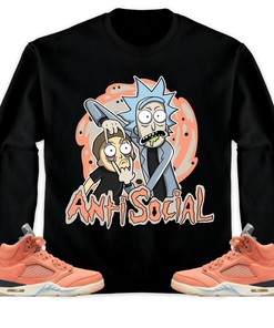 Jordan 5 DJ Khaled Crimson Bliss Unisex Sweatshirt, Hoodie Rick Anti Social, Shirt To Match Sneaker