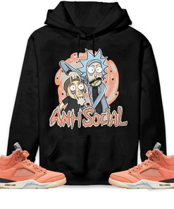 Jordan 5 DJ Khaled Crimson Bliss Unisex Sweatshirt, Hoodie Rick Anti Social, Shirt To Match Sneaker