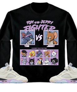 Jordan 5 DJ Khaled Sail Unisex T-Shirt, Sweatshirt, Hoodie, Cat And Mouse Fighter, Shirt To Match Sneaker