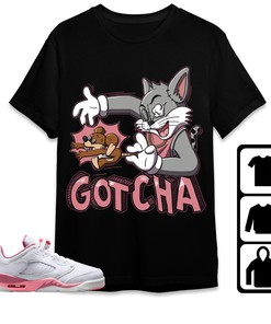 Jordan 5 Low Desert Berry Unisex Shirt Gotcha Cat And Mouse, Shirt To Match Sneaker