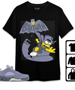 Jordan 5 Low Indigo Haze Unisex Shirt, Hoodie Sweatshirt Bartman Simpson, Shirt To Match Sneaker