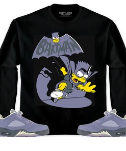 Jordan 5 Low Indigo Haze Unisex Sweatshirt, Hoodie Shirts Bartman Simpson, Shirt To Match Sneaker