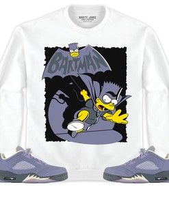 Jordan 5 Low Indigo Haze Unisex Sweatshirt, Hoodie Shirts Bartman Simpson, Shirt To Match Sneaker