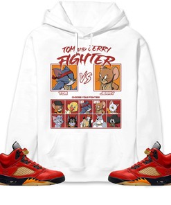 Jordan 5 Mars For Her Unisex Sweatshirt, Hoodie, Cat And Mouse Fighter, Shirt To Match Sneaker