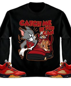 Jordan 5 Mars For Her Unisex Sweatshirt, Hoodie, Catch Me If You Can, Shirt To Match Sneaker