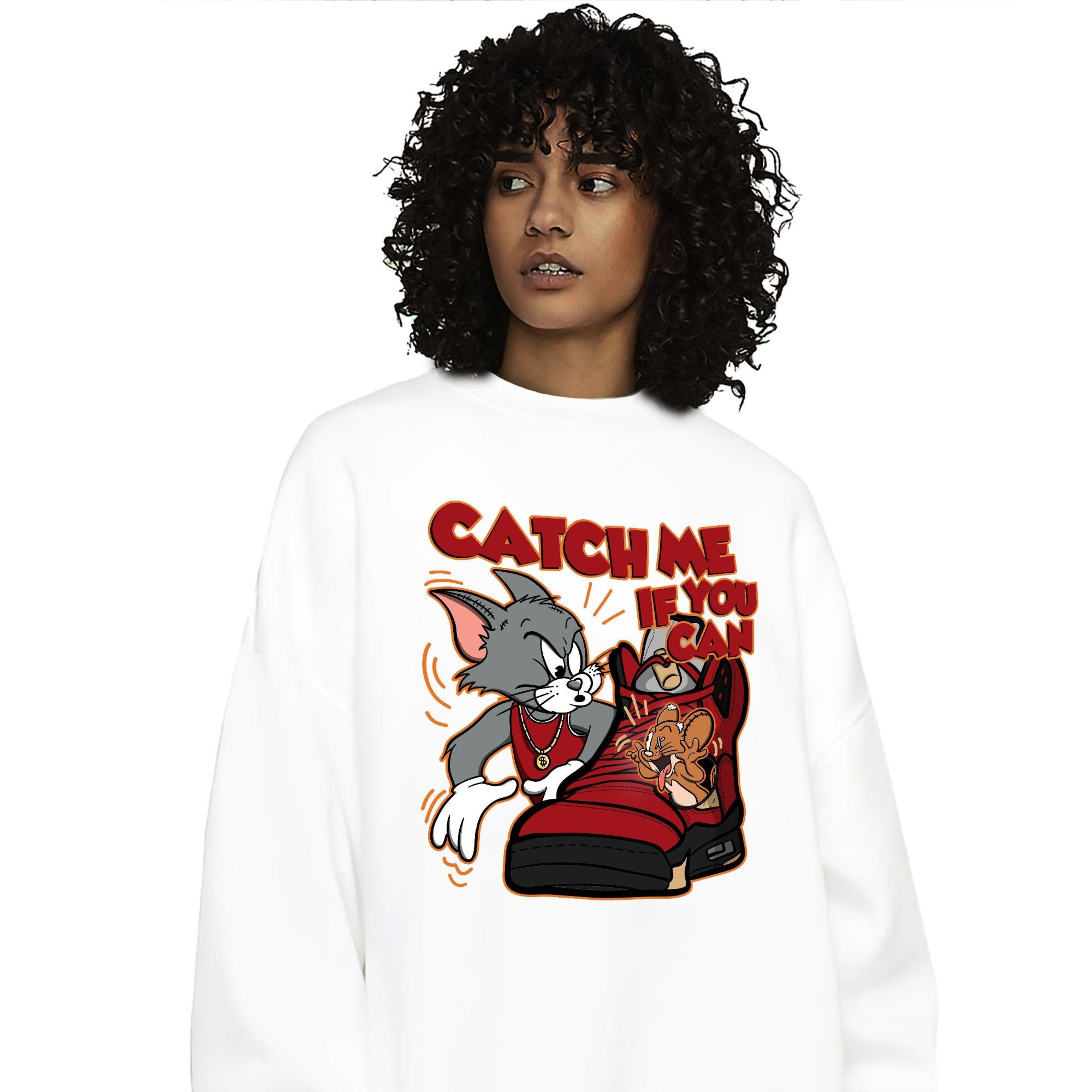Jordan 5 Mars For Her Unisex Sweatshirt, Hoodie, Catch Me If You Can, Shirt To Match Sneaker