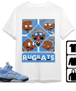 Jordan 5 University Blue Unisex Shirt 90s TV Style, Shirt To Match Sneaker