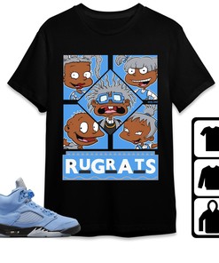 Jordan 5 University Blue Unisex Shirt 90s TV Style, Shirt To Match Sneaker