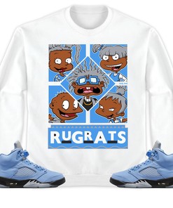Jordan 5 University Blue Unisex Shirt 90s TV Style, Shirt To Match Sneaker