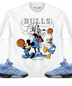 Jordan 5 University Blue Unisex Shirt, Hoodie Sweatshirt Disney Basketball, Shirt To Match Sneaker