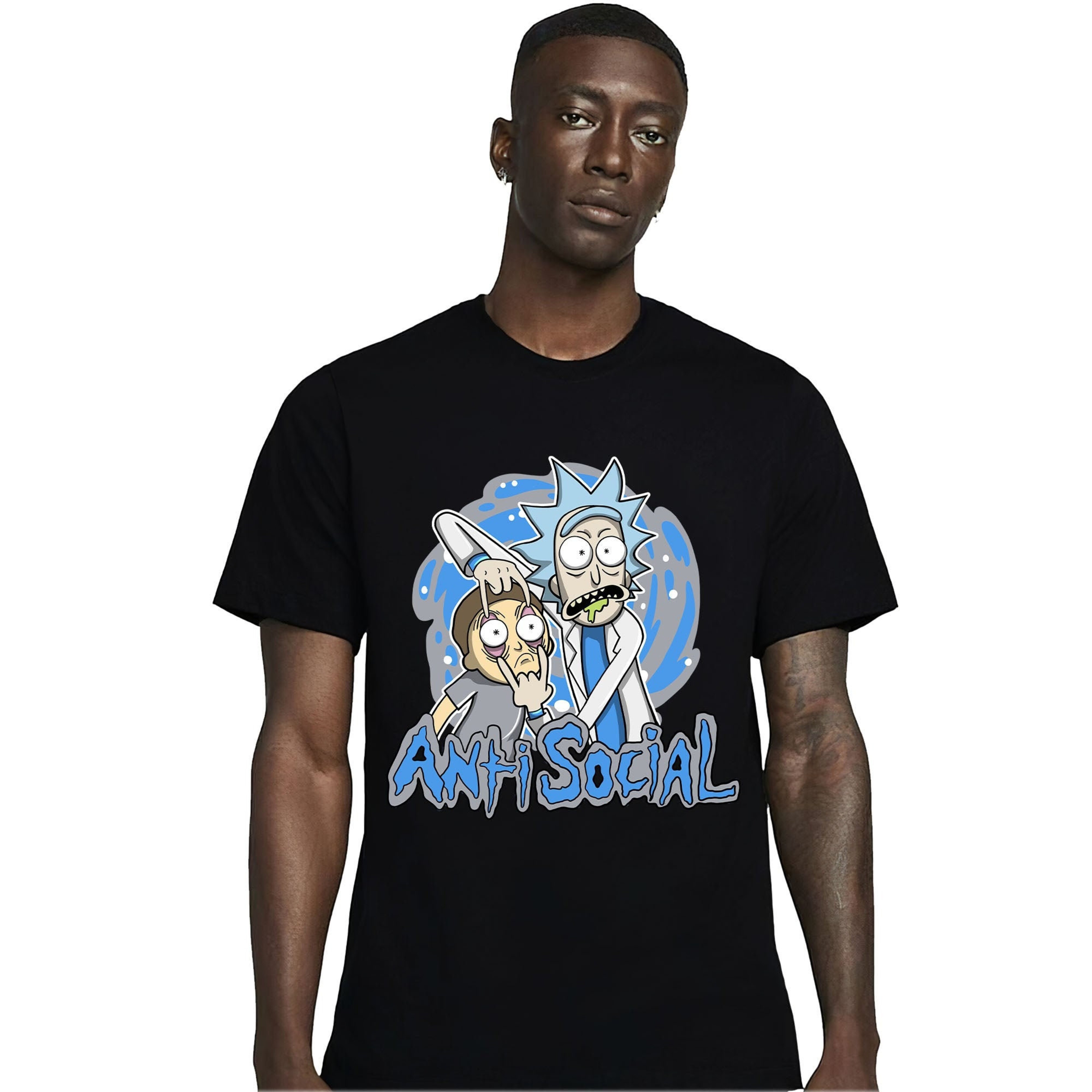 Jordan 5 University Blue Unisex Shirt Rick Anti Social, Shirt To Match Sneaker