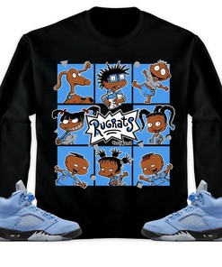 Jordan 5 University Blue Unisex Sweatshirt, Hoodie 90s Cartoon, Shirt To Match Sneaker