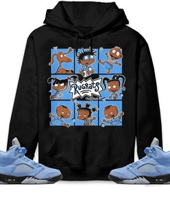 Jordan 5 University Blue Unisex Sweatshirt, Hoodie 90s Cartoon, Shirt To Match Sneaker
