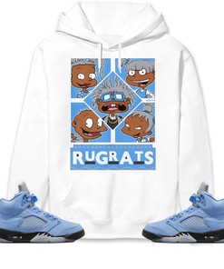 Jordan 5 University Blue Unisex Sweatshirt, Hoodie 90s TV Style, Shirt To Match Sneaker