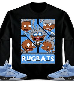 Jordan 5 University Blue Unisex Sweatshirt, Hoodie 90s TV Style, Shirt To Match Sneaker