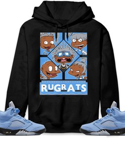 Jordan 5 University Blue Unisex Sweatshirt, Hoodie 90s TV Style, Shirt To Match Sneaker