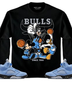 Jordan 5 University Blue Unisex Sweatshirt, Hoodie Shirts Disney Basketball, Shirt To Match Sneaker