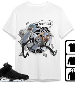 Jordan 6 Black Chrome Metallic Silver Unisex Shirt Rick Got Em, Shirt To Match Sneaker