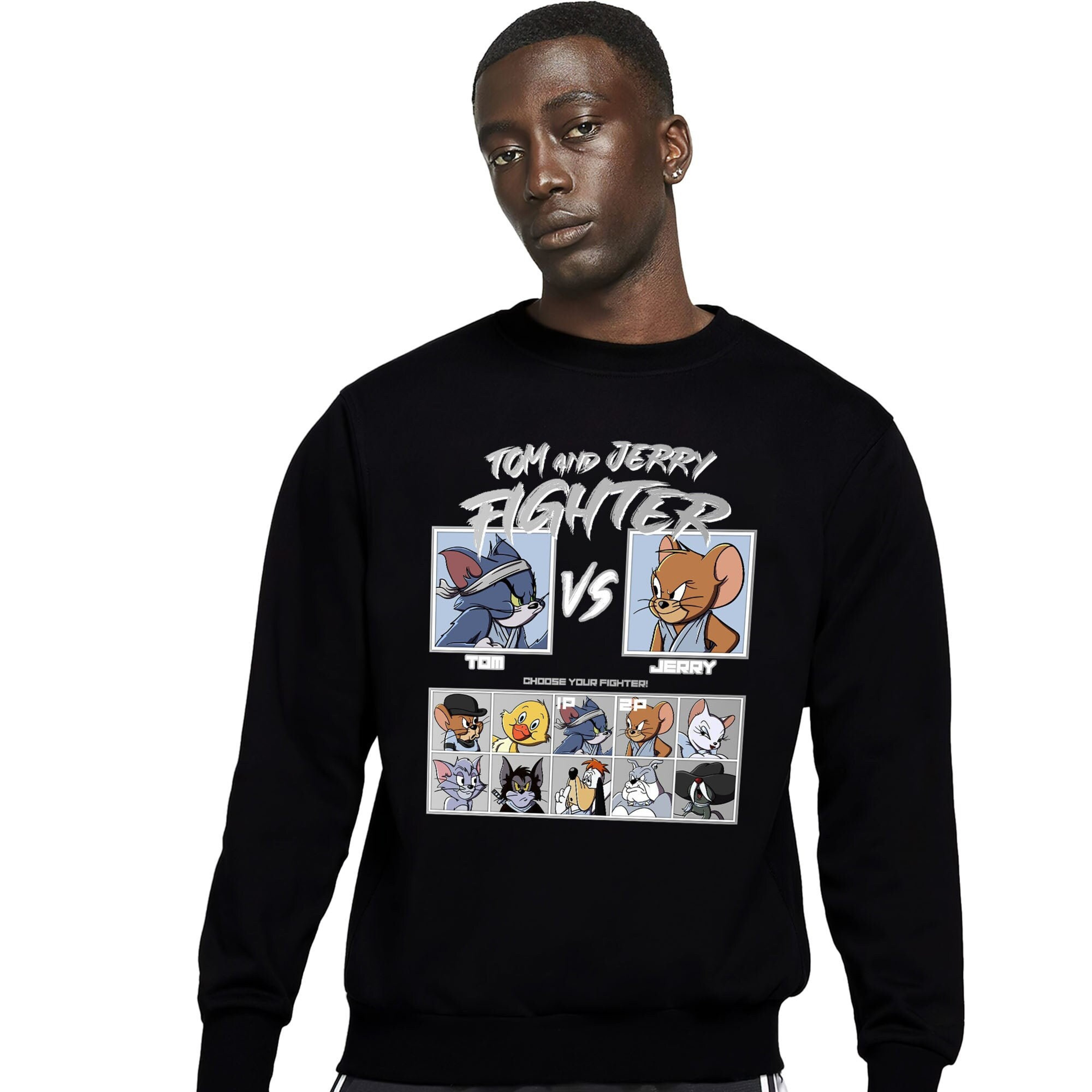 Jordan 6 Black Chrome Metallic Silver Unisex Sweatshirt, Hoodie, Cat And Mouse Fighter, Shirt To Match Sneaker