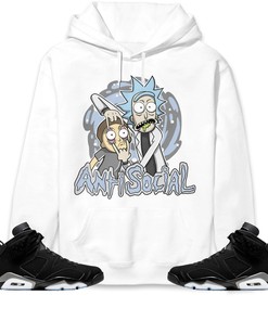 Jordan 6 Black Chrome Metallic Silver Unisex Sweatshirt, Hoodie Rick Anti Social, Shirt To Match Sneaker