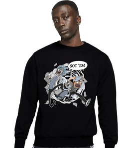 Jordan 6 Black Chrome Metallic Silver Unisex Sweatshirt, Hoodie Rick Got Em, Shirt To Match Sneaker