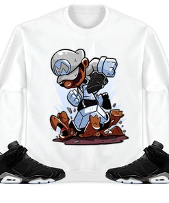 Jordan 6 Black Chrome Metallic Silver Unisex Sweatshirt, Hoodie Super MRO Got Em, Shirt To Match Sneaker