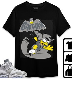 Jordan 6 Cool Grey Unisex Shirt, Hoodie Sweatshirt Bartman Simpson, Shirt To Match Sneaker