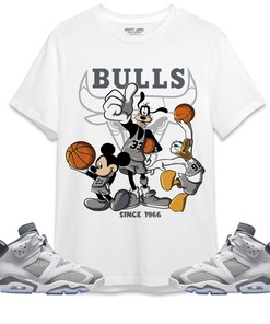 Jordan 6 Cool Grey Unisex Shirt, Hoodie Sweatshirt Disney Basketball, Shirt To Match Sneaker