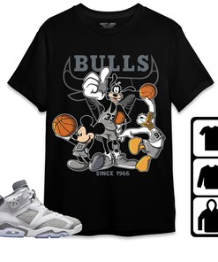 Jordan 6 Cool Grey Unisex Shirt, Hoodie Sweatshirt Disney Basketball, Shirt To Match Sneaker