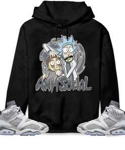 Jordan 6 Cool Grey Unisex Sweatshirt, Hoodie Rick Anti Social, Shirt To Match Sneaker
