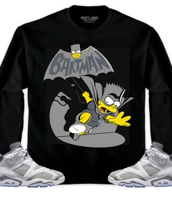 Jordan 6 Cool Grey Unisex Sweatshirt, Hoodie Shirts Bartman Simpson, Shirt To Match Sneaker