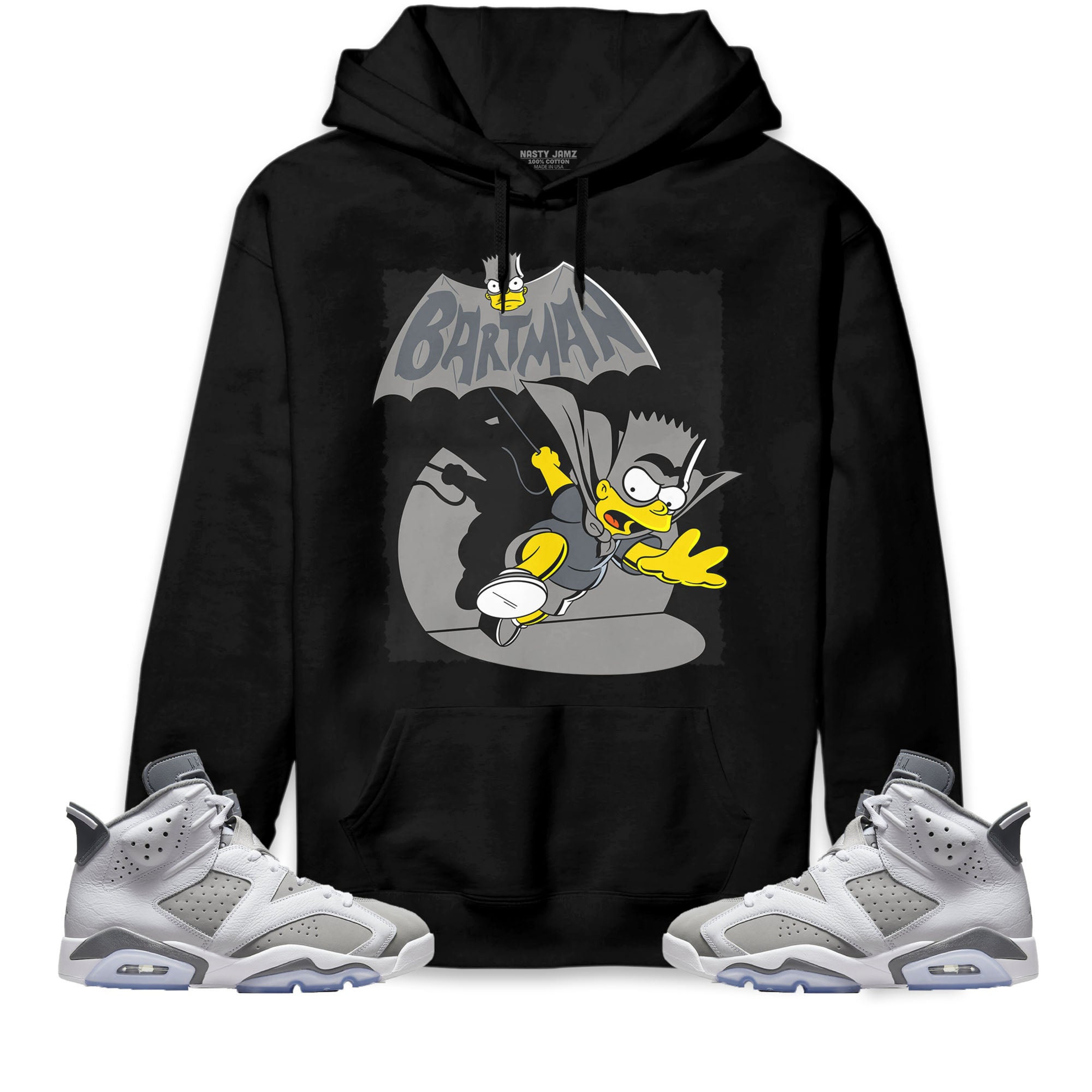 Jordan 6 Cool Grey Unisex Sweatshirt, Hoodie Shirts Bartman Simpson, Shirt To Match Sneaker