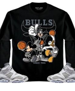Jordan 6 Cool Grey Unisex Sweatshirt, Hoodie Shirts Disney Basketball, Shirt To Match Sneaker