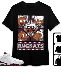 Jordan 6 Golf White Bordeaux Unisex Shirt 90s TV Style, Shirt To Match Sneaker